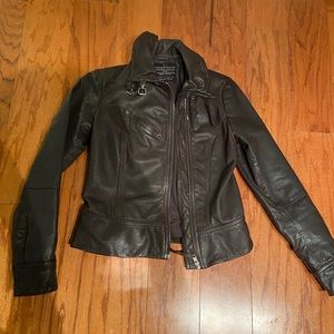 Allsaints Brown Leather Jacket